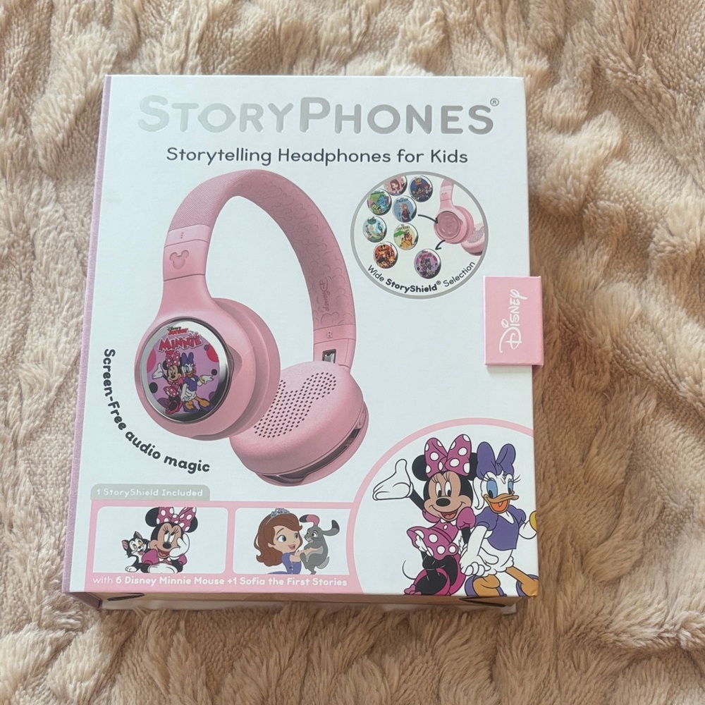 Pink StoryPhones Headphones with 1 Shield